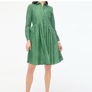 J. Crew Factory Eyelet mini shirtdress NWT size 20